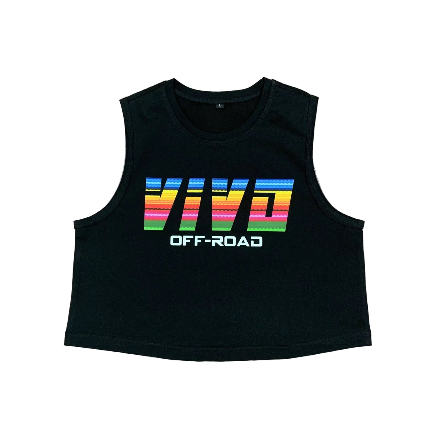 VIVO Off-Road Women’s Sarape Cropped Top – Off-Road ATV MX Riding Shirt, Summer Desert Cropped Top
