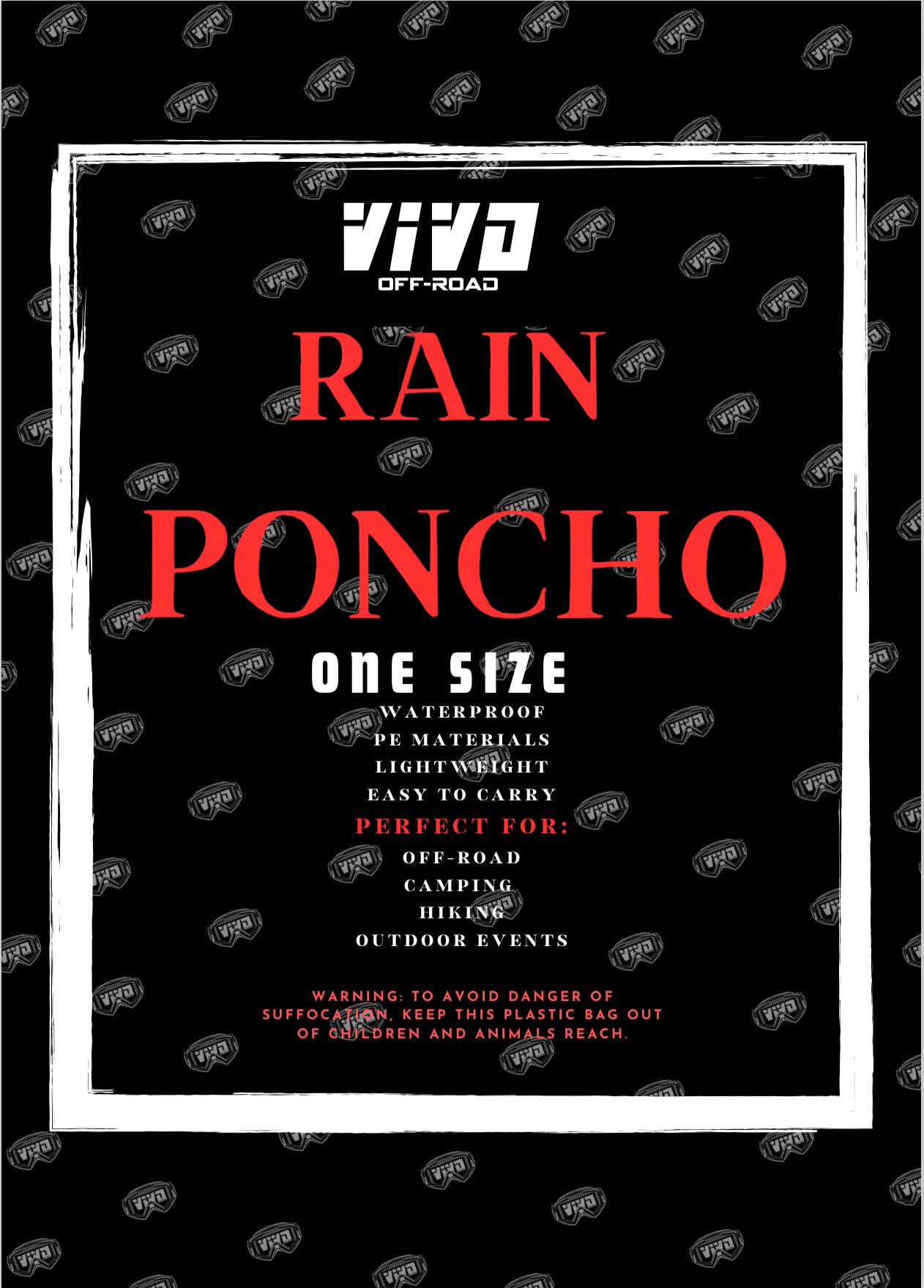 Vivo off-road Rain Poncho
