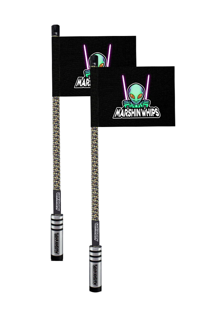 Marshin Chrome Black - Set of V3 Whips