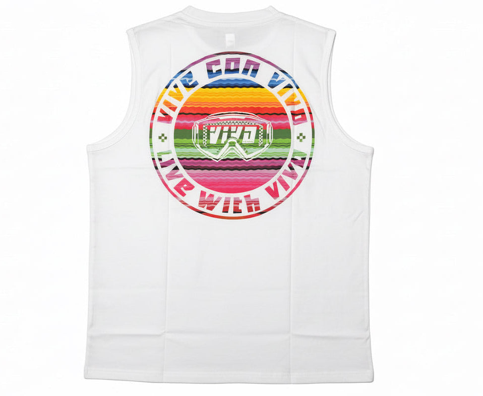 VIVO Off-Road Men’s Sarape Tank Top – Off-Road ATV MX Riding Shirt, Summer Desert Muscle Tank
