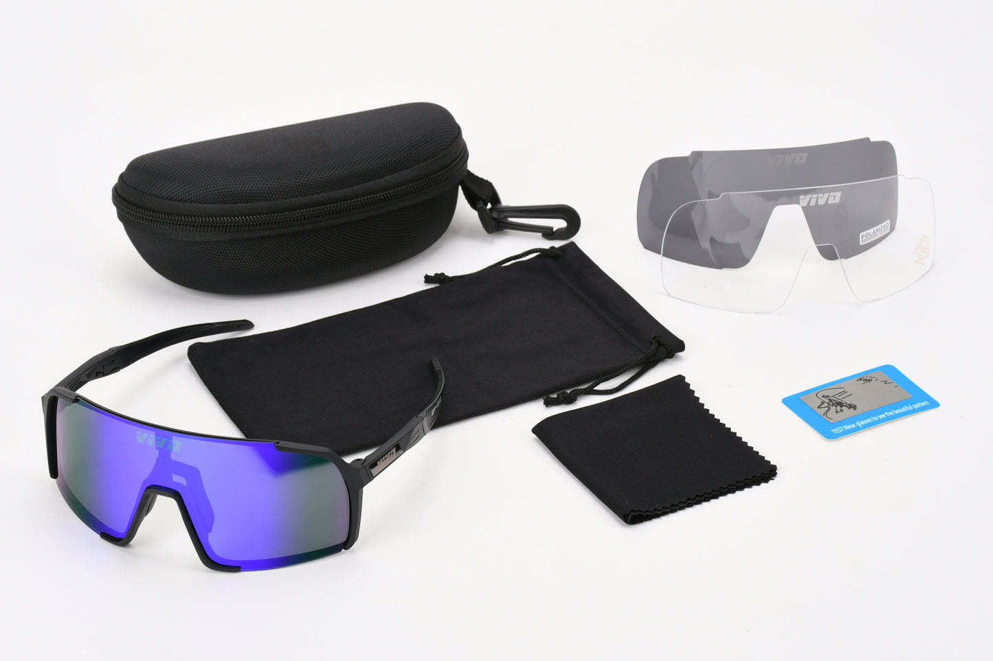 Vivo Off- Road 3 in 1  Interchangeable Polarized Sport Sunglasses-unisex fashion -atv ,utv, sxs